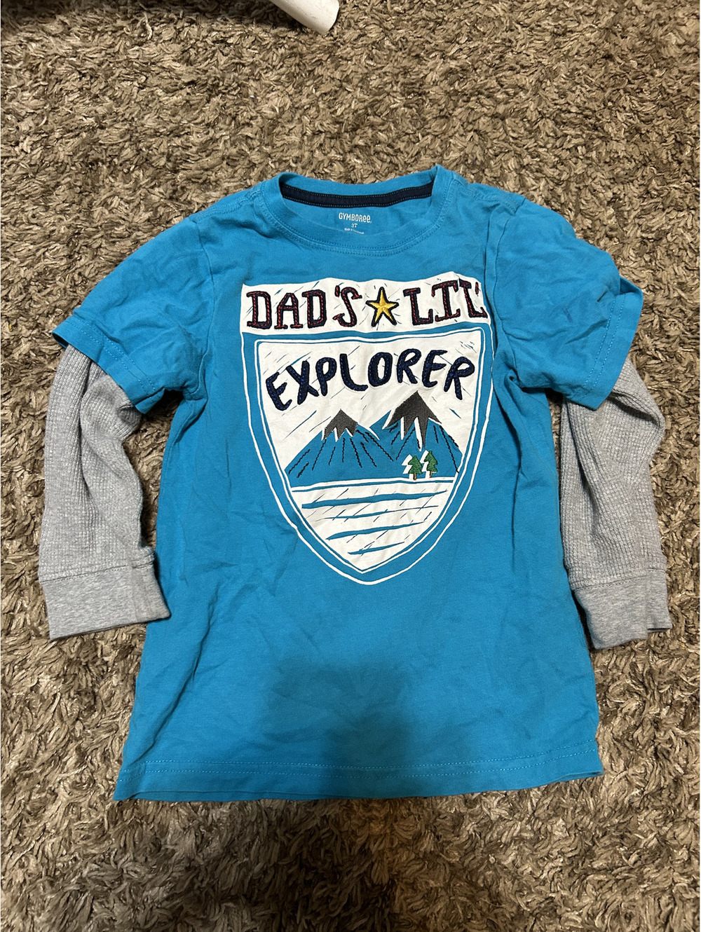 Gymboree Dad's Lil Explorer Boys' Layered Long Sleeve T-Shirt Size 3T